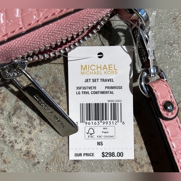 NWT Michael Kors Large Jet Set Continental Wallet - Picture 5 of 8